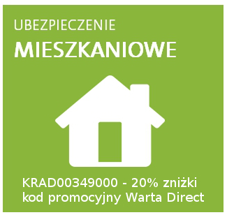 Warta kod promocyjny na ubezpieczenie mieszkania lub domu warta www.wartadirect.pl KRAD00349000